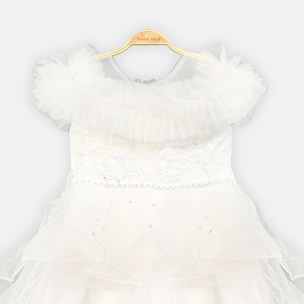 FANCY FROCK SWAN PRINCESS RUFFLE TULLE