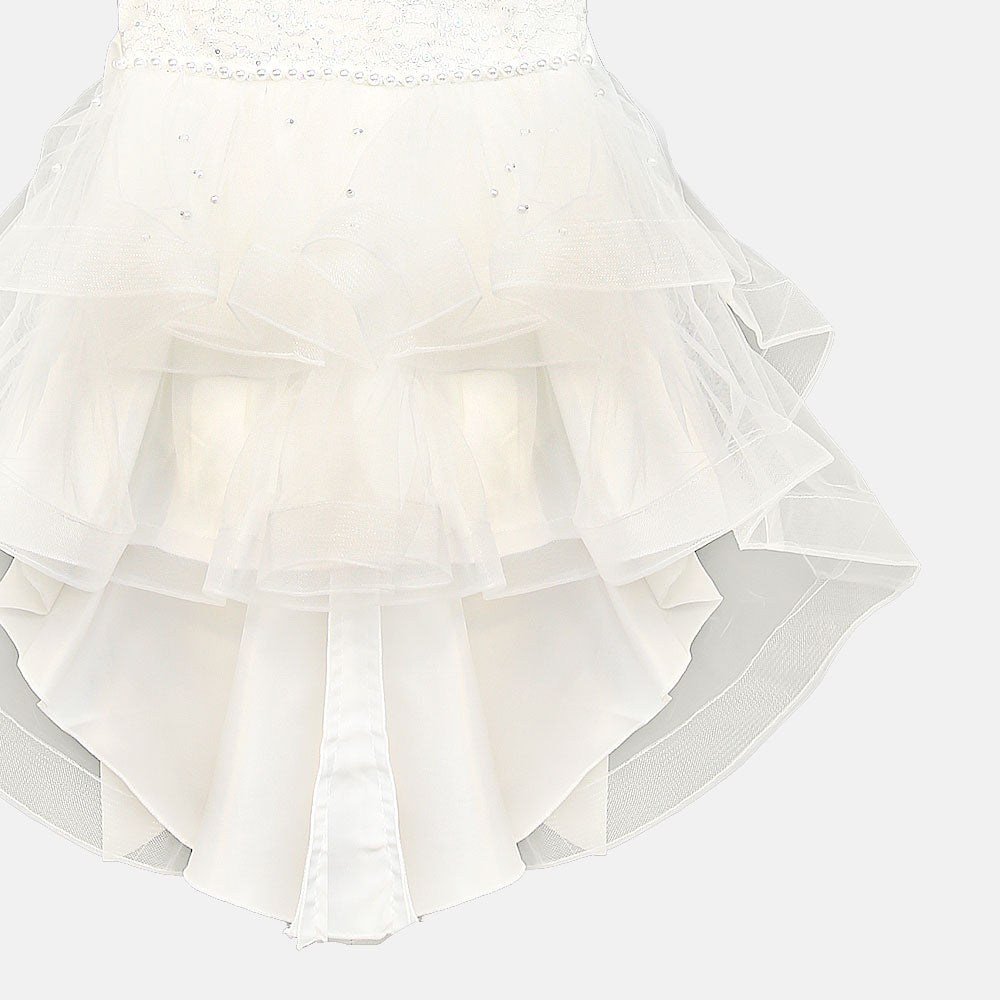 FANCY FROCK SWAN PRINCESS RUFFLE TULLE