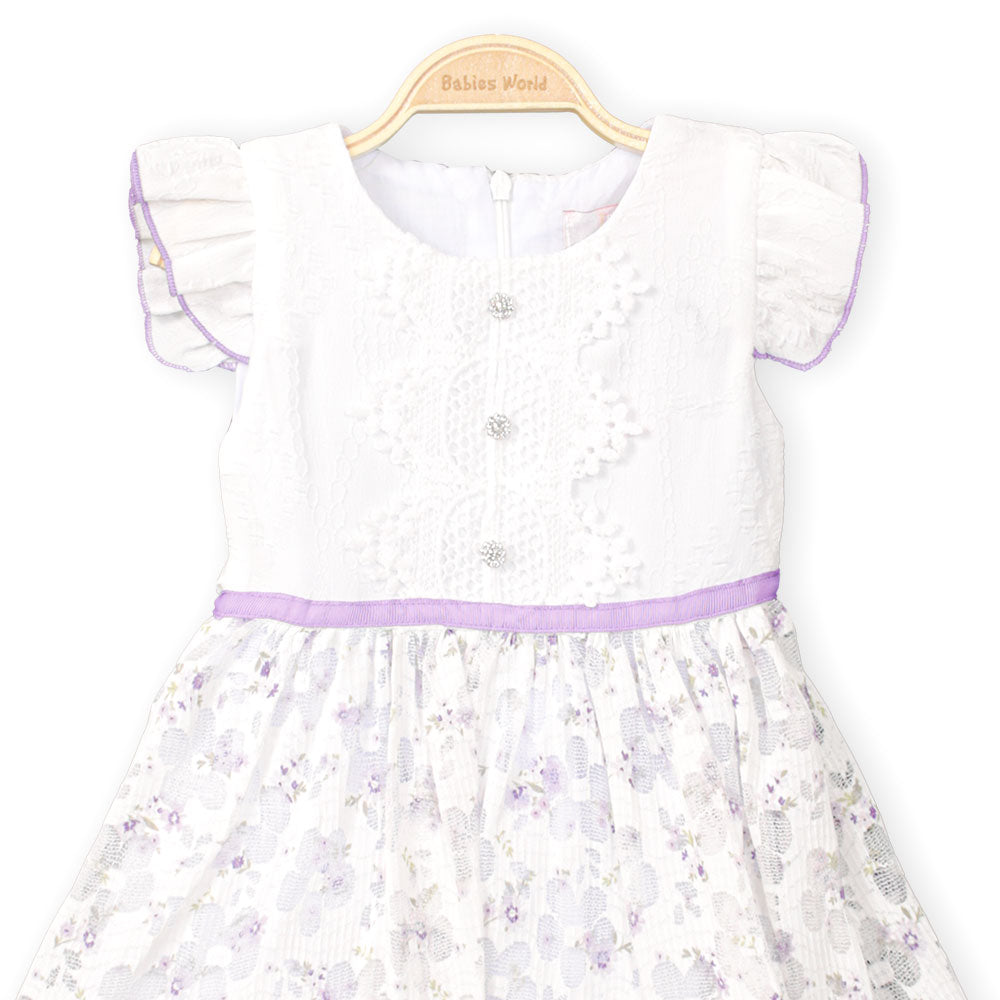 GIRL FROCK LAVENDER FLORAL