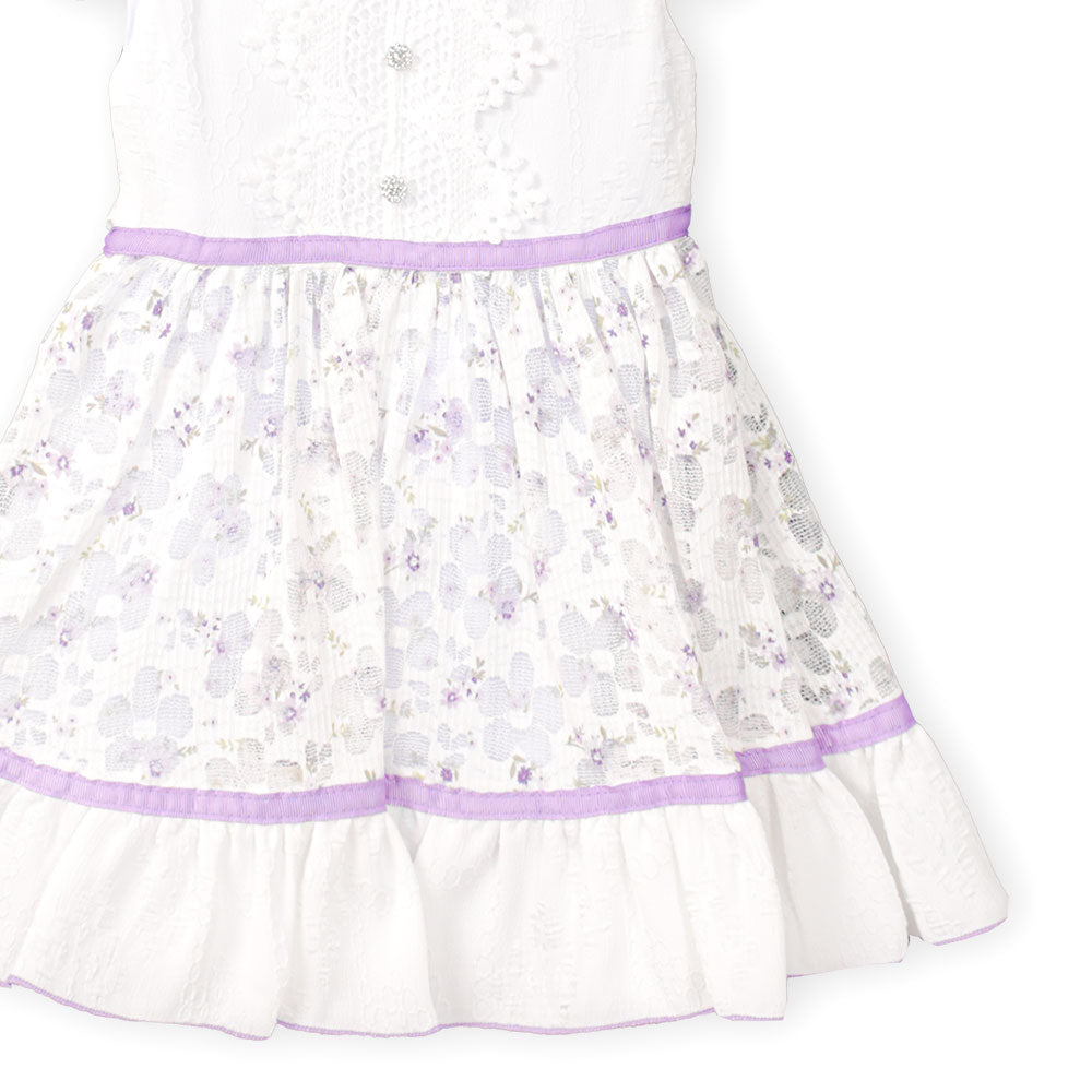 GIRL FROCK LAVENDER FLORAL