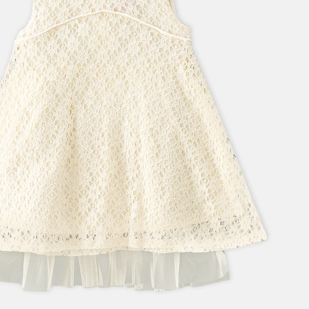 GIRL FROCK YELLOW NET