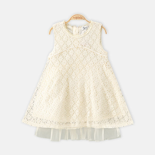 GIRL FROCK YELLOW NET