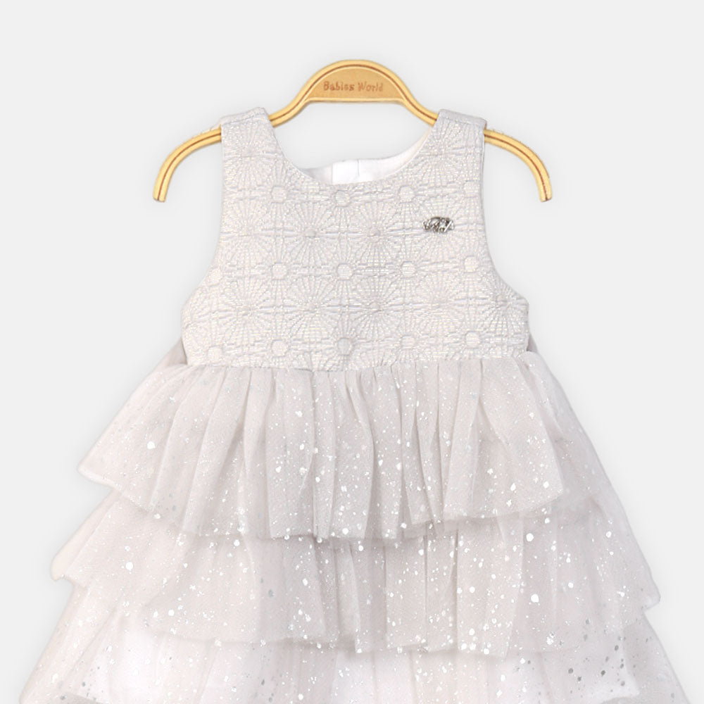 FANCY FROCK SILVER SPARKLE PRINCESS
