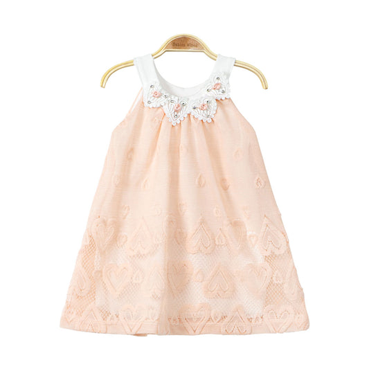 FANCY FROCK PEACH HEARTS