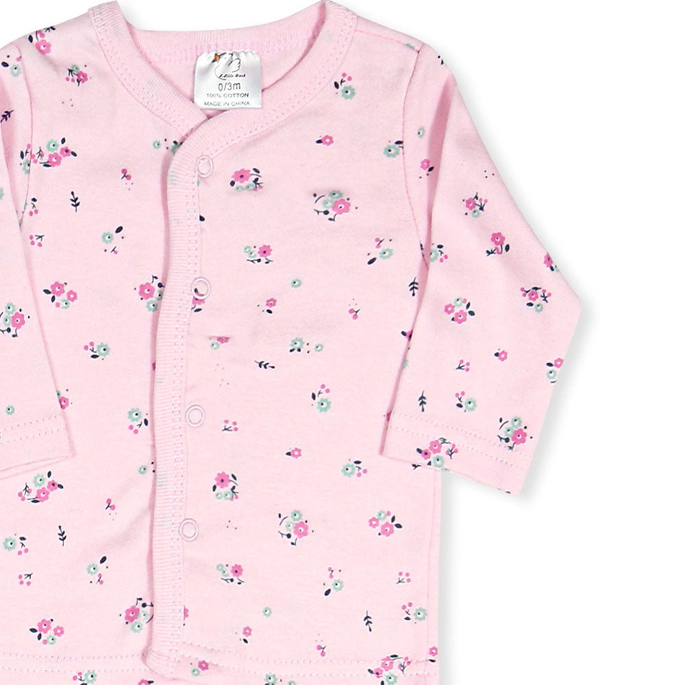 BABY GIRL GIFT SET PINK LITTLE SISTER FLORAL