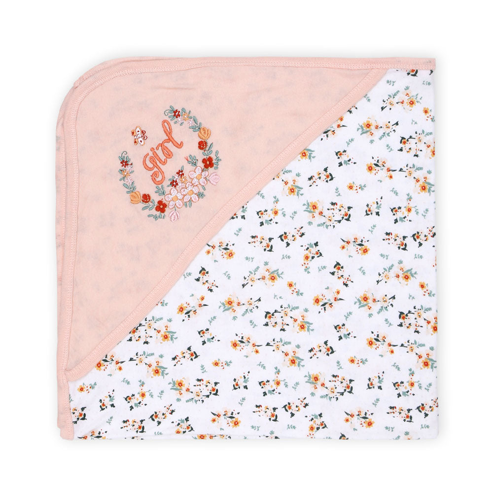 BABY GIRL GIFT SET PEACH FLORAL