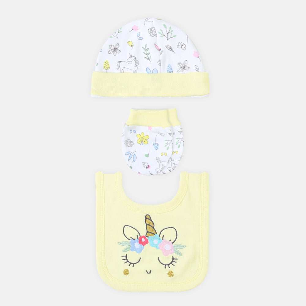 BABY GIRLS GIFT SET PINK BUNNY 6 PCS