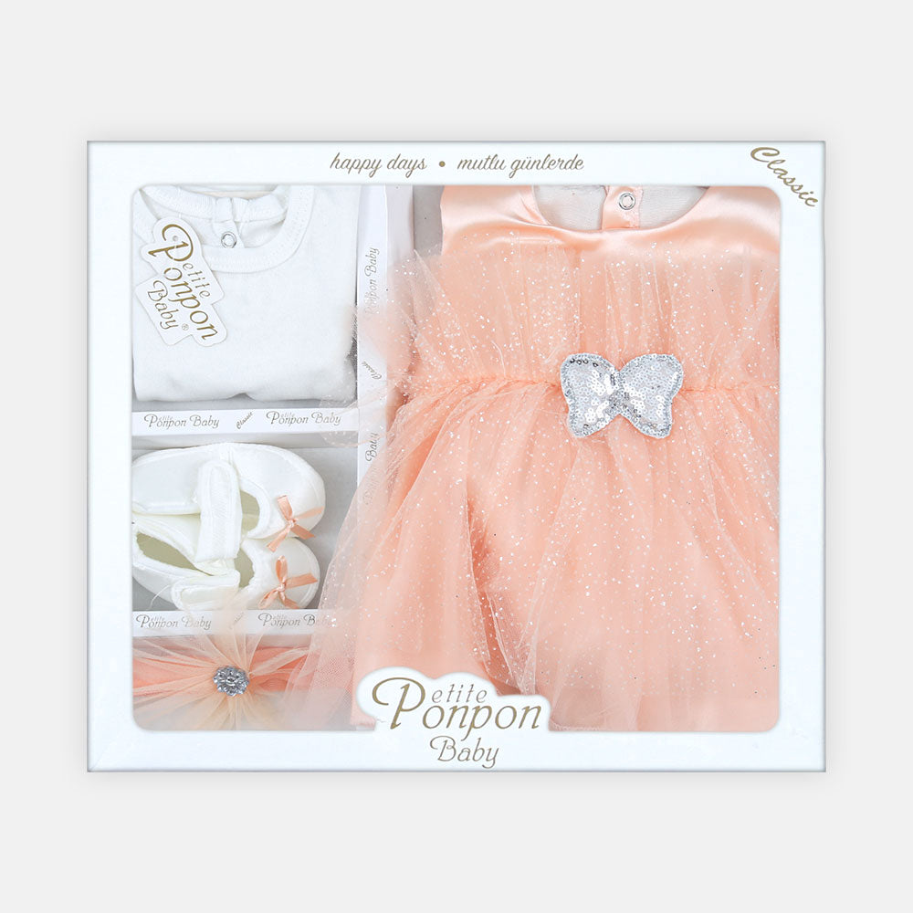 BABY GIRL GIFT SET PEACH