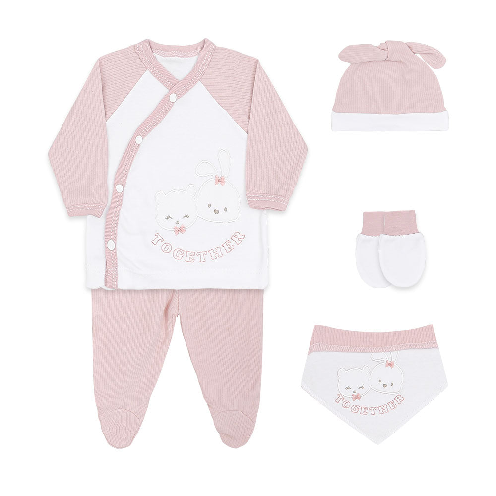 BABY GIRL GIFT SET PINK BEAR