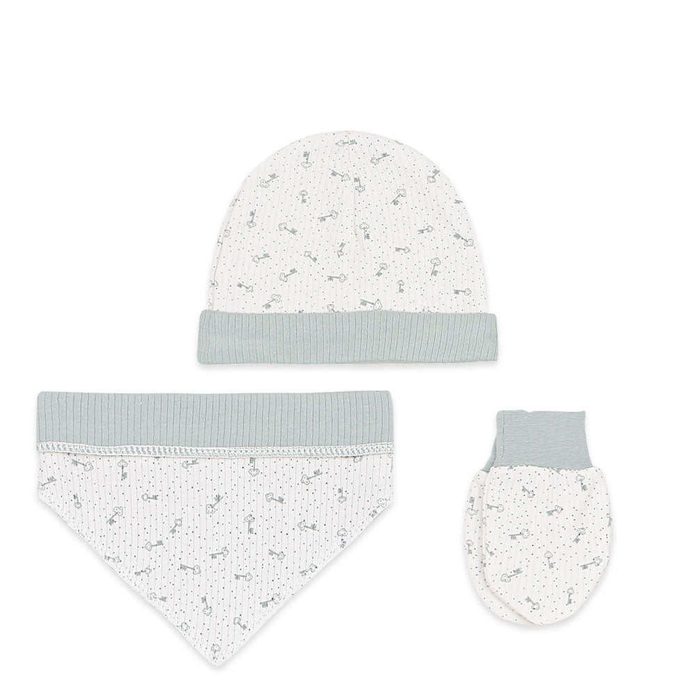 BABY GIRL GIFT SET GREEN BEAR
