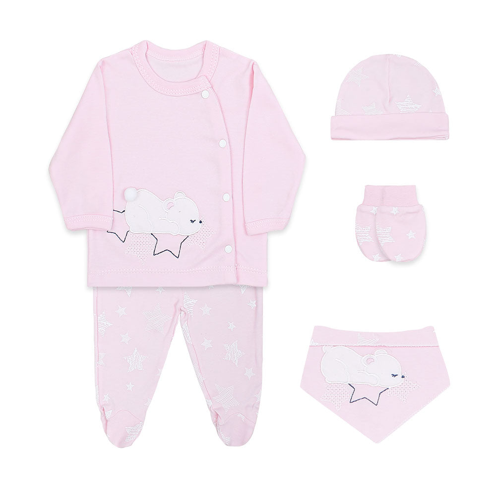 BABY GIRL GIFT SET PINK BEAR & STAR