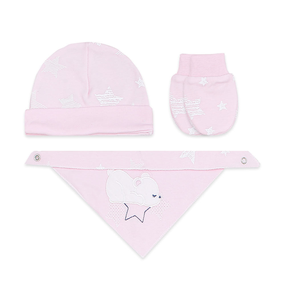BABY GIRL GIFT SET PINK BEAR & STAR
