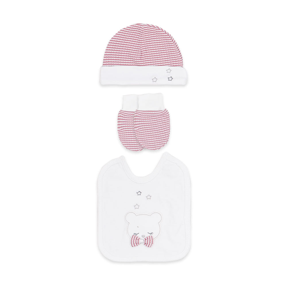 BABY GIRL GIFT SET PINK BEAR & BOW