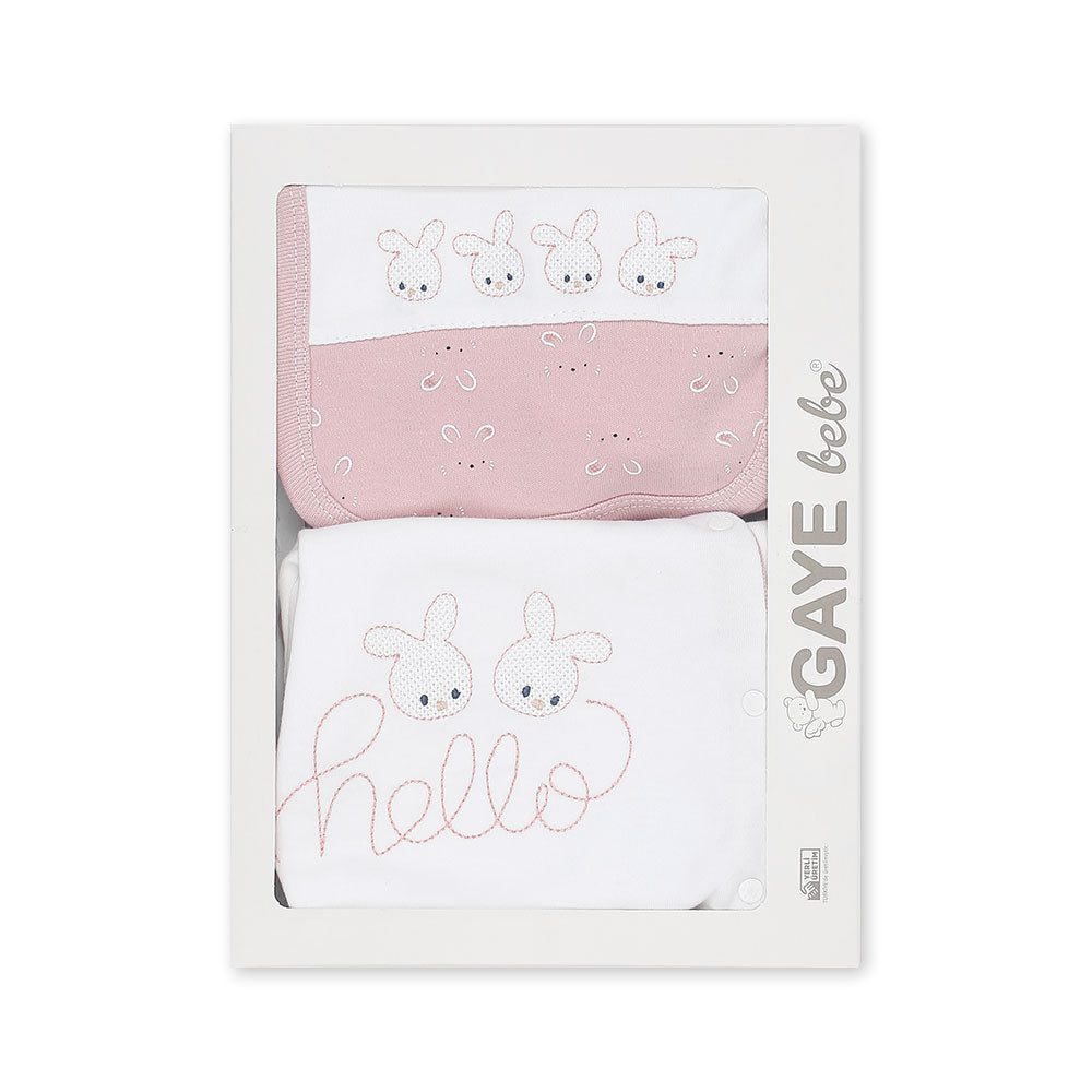 BABY GIRL GIFT SET PINK BUNNY