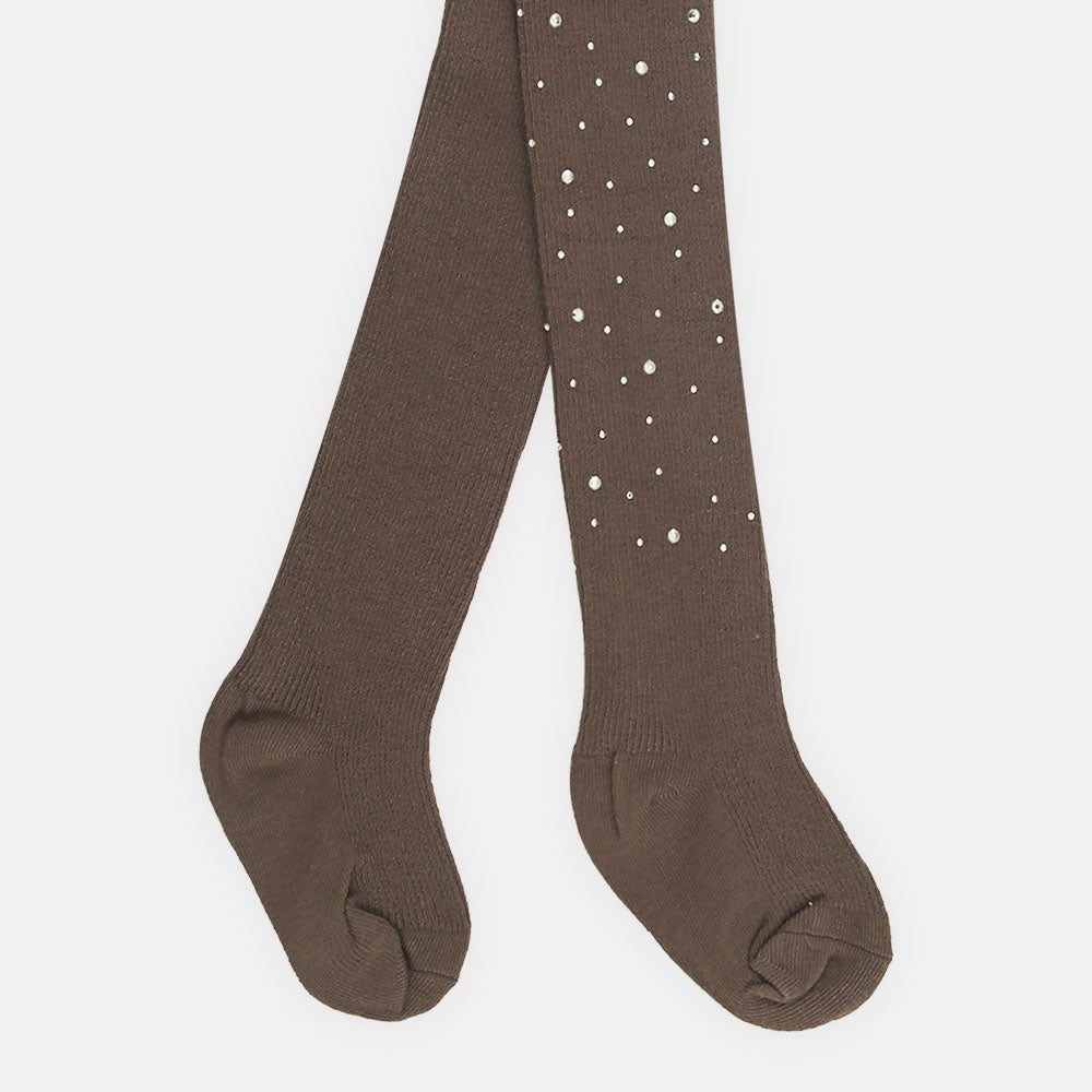 LEGGING BROWN DIAMOND CUT STONE