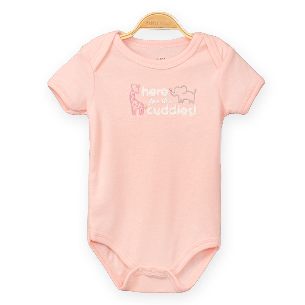 GIRL SUIT PEACH GIRAFFE