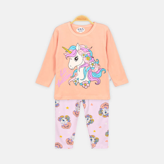 GIRL NIGHT SUIT PINK UNICORN