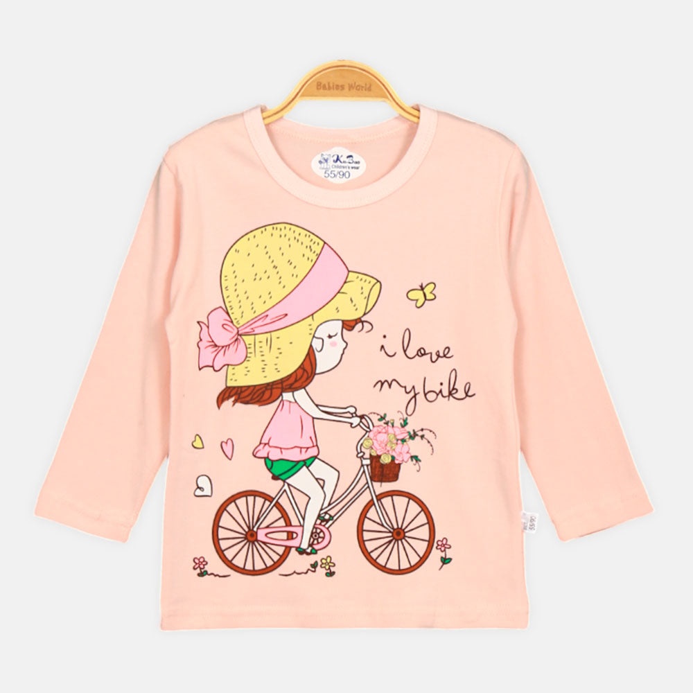 GIRL NIGHT SUIT PINK BICYCLE