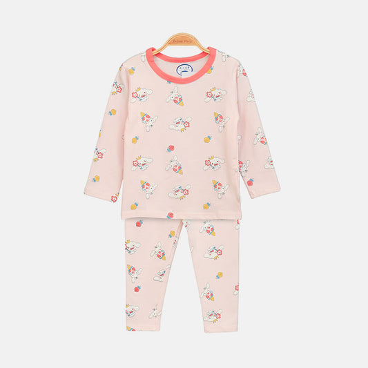 GIRL NIGHT SUIT KING BUNNY PASTEL