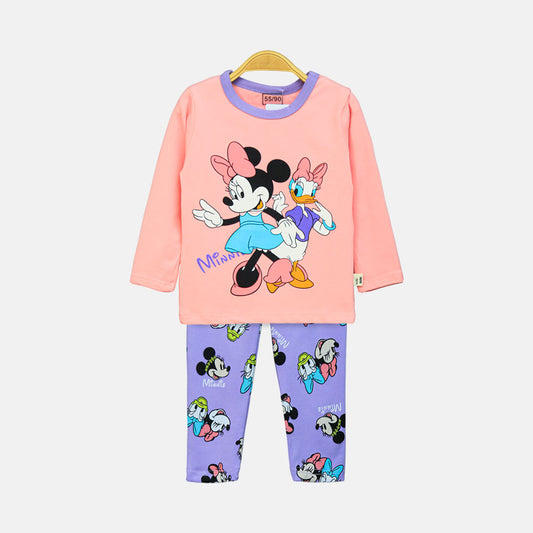 GIRL NIGHT SUIT PINK MICKEY MOUSE