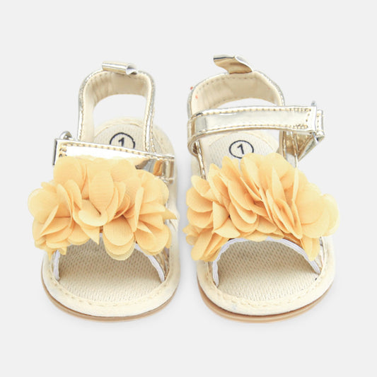GIRL PRE WALKER SANDAL GOLD METALLIC