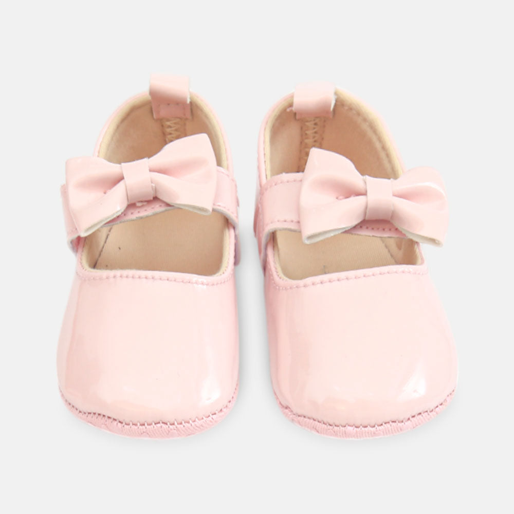 GIRL PRE WALKER SHOES LIGHT PINK PATENT