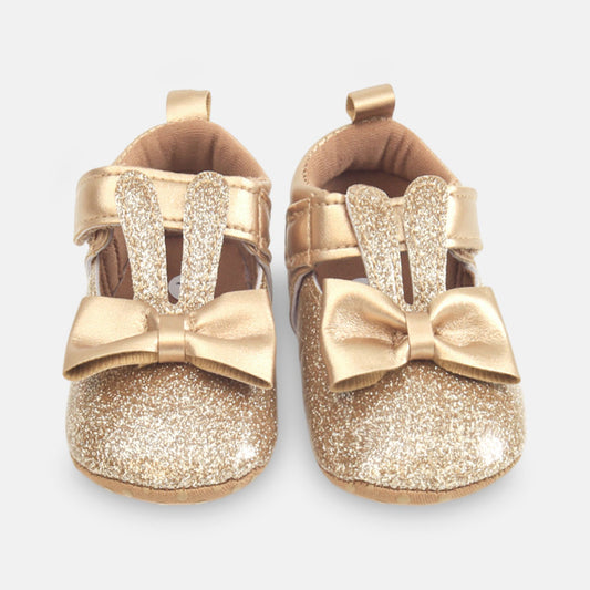 GIRL PRE WALKER SHOES GOLDEN