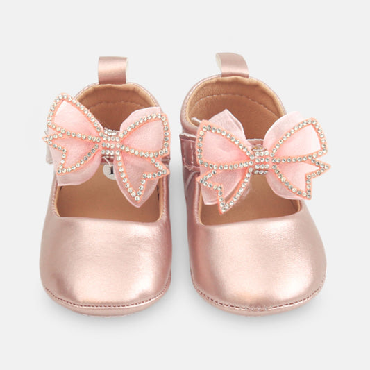 GIRL PRE WALKER SHOES ROSE GOLD
