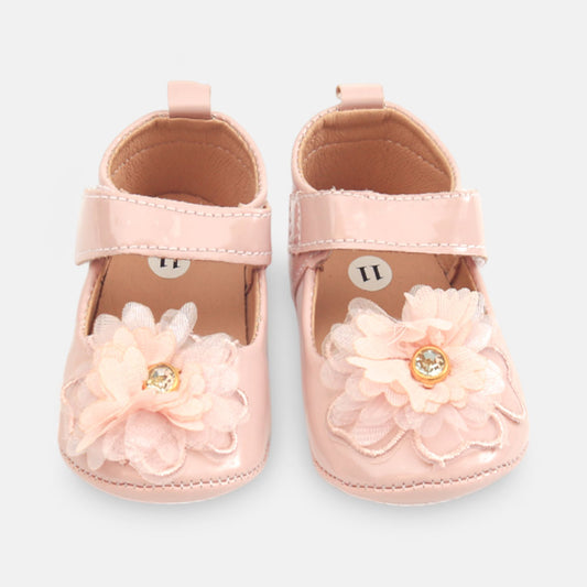 GIRL PRE WALKER SHOES LIGHT PINK FLORAL