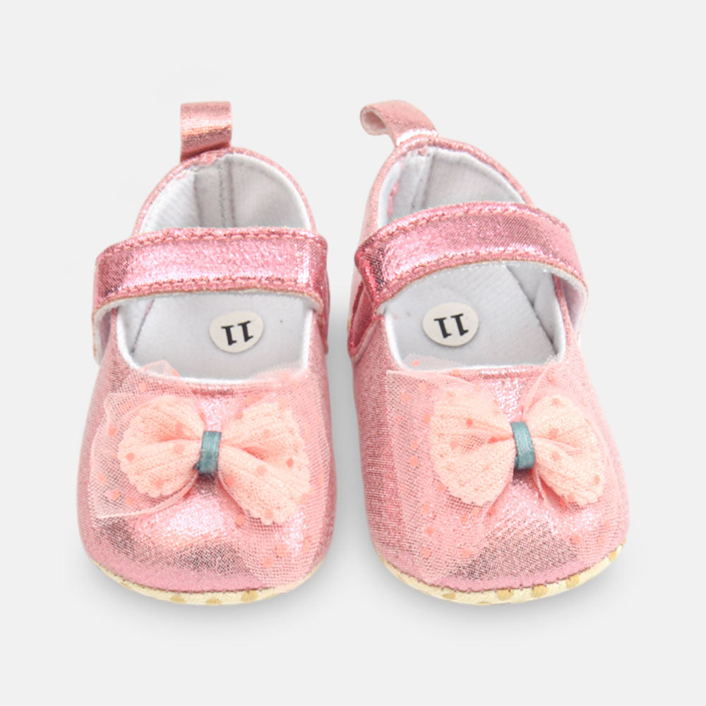 GIRL PRE WALKER SHOES PINK GLITTER