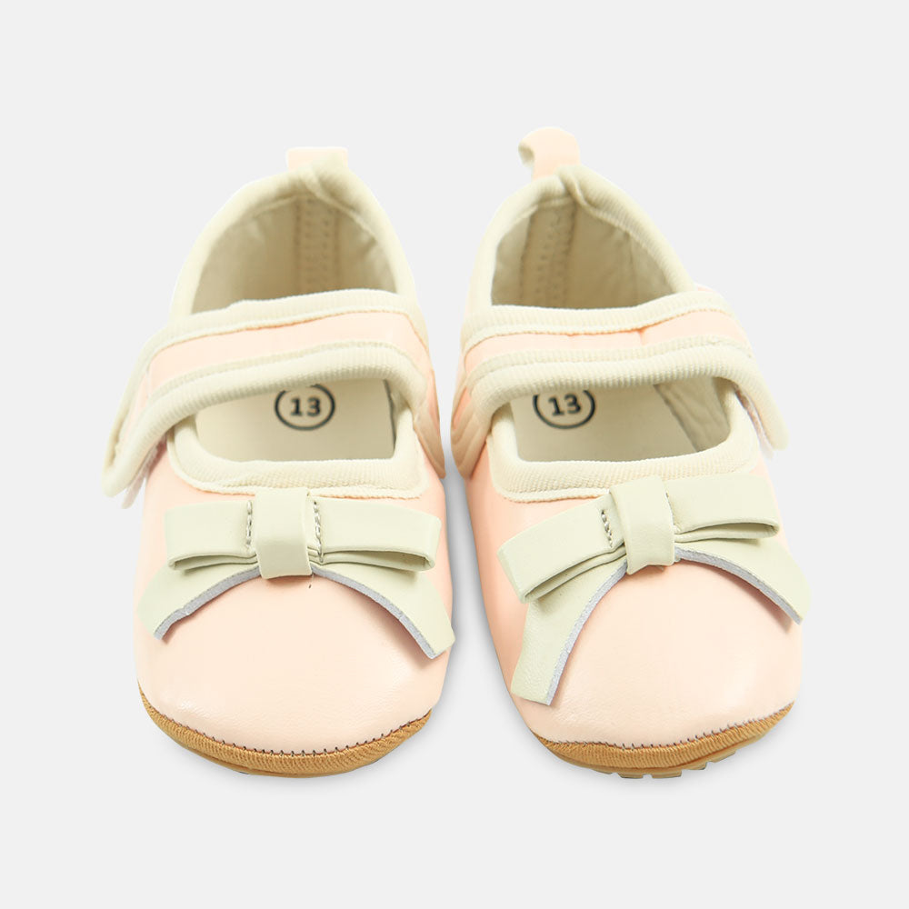 GIRL PRE WALKER BLUSH BOW