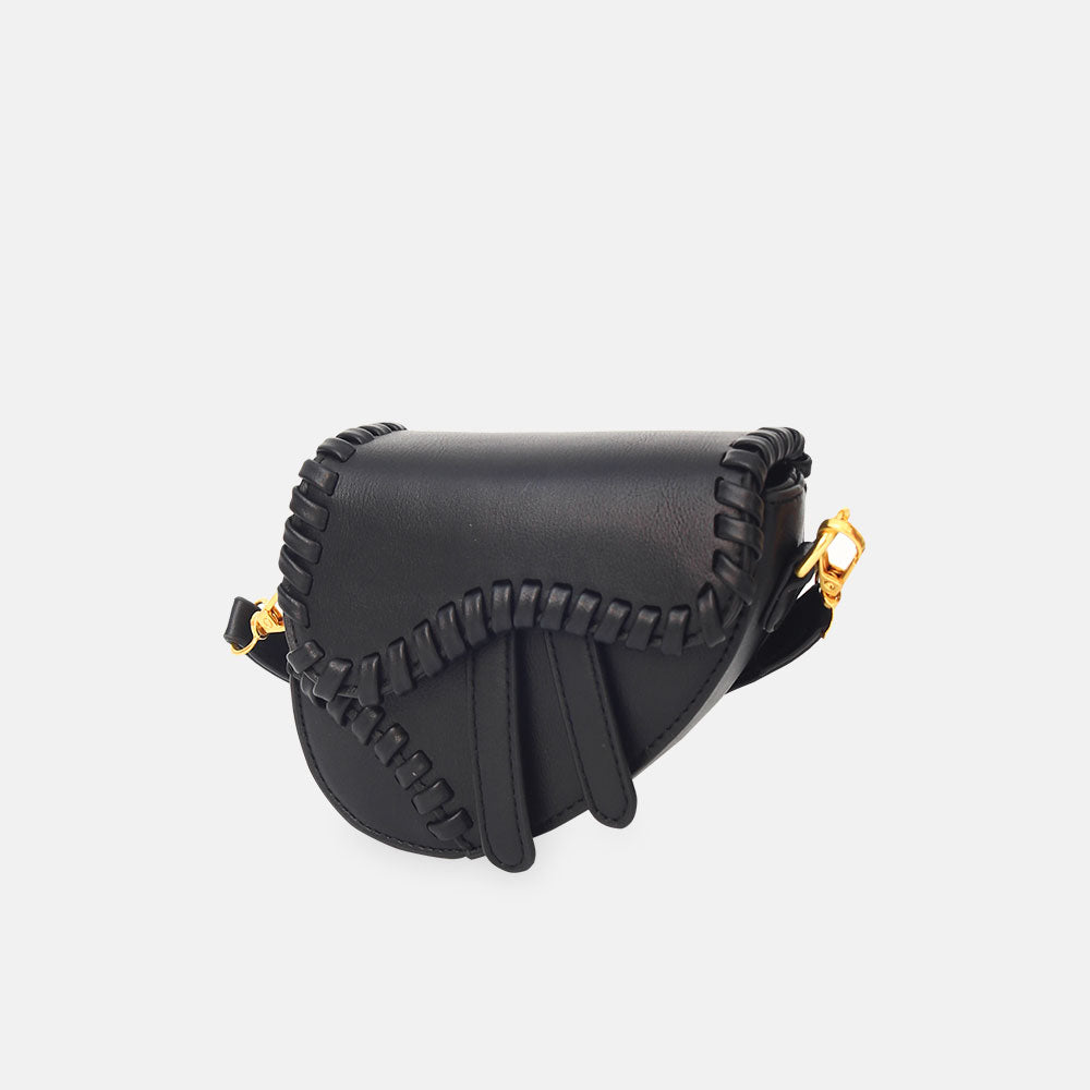 GIRL PURSE / CLUTCH TRENDY BLACK