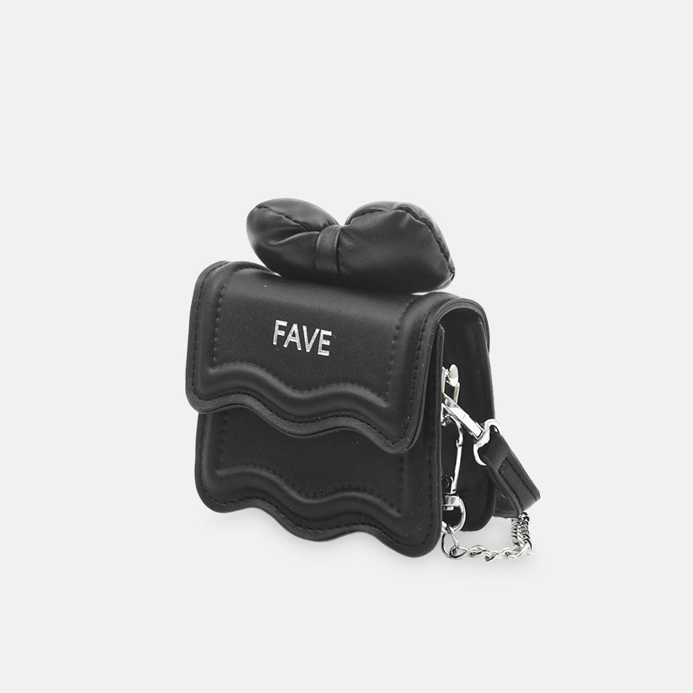 GIRL PURSE / CLUTCH MINI WHITE BLACK