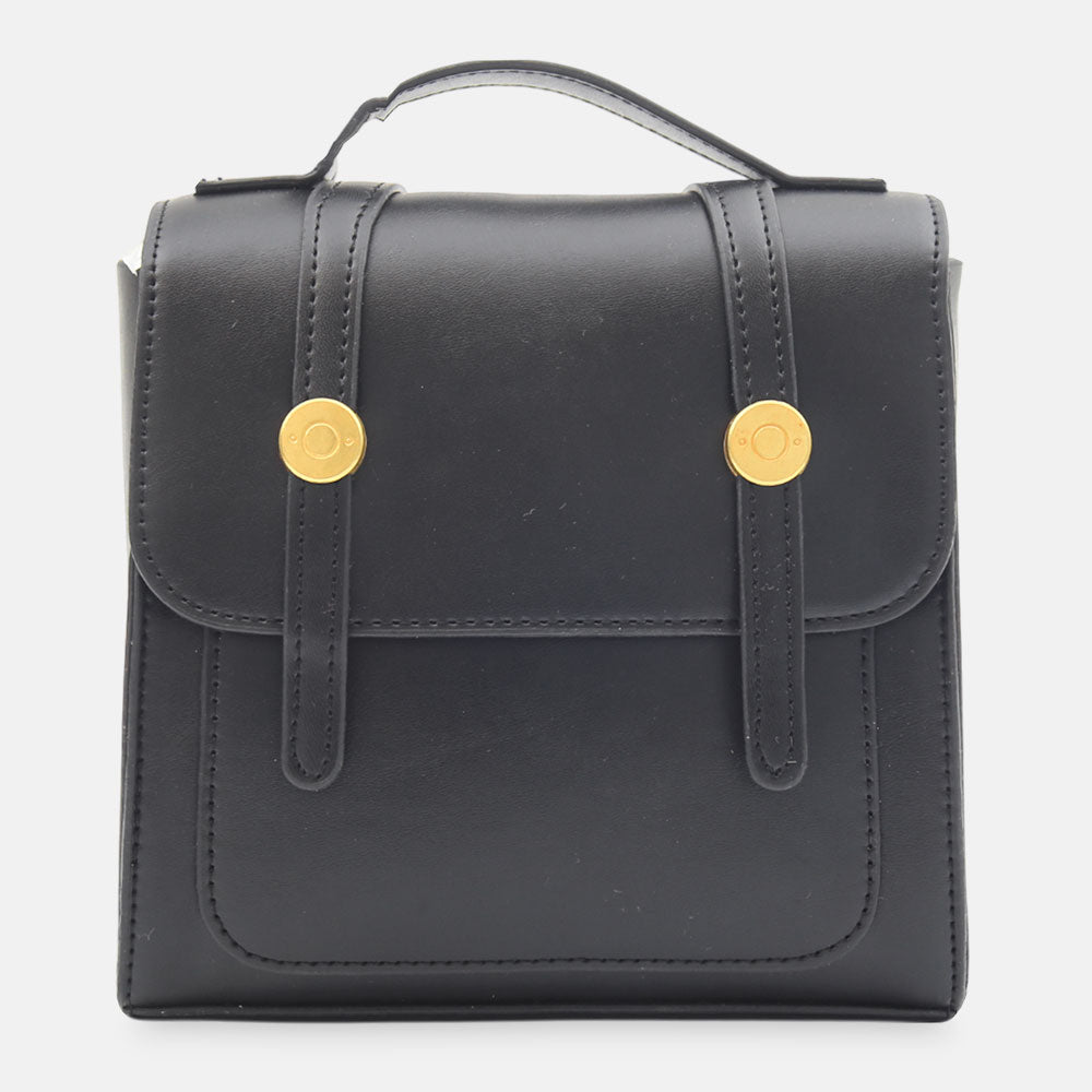 GIRL BACK PACK CLASSIC BLACK MINI SATCHEL