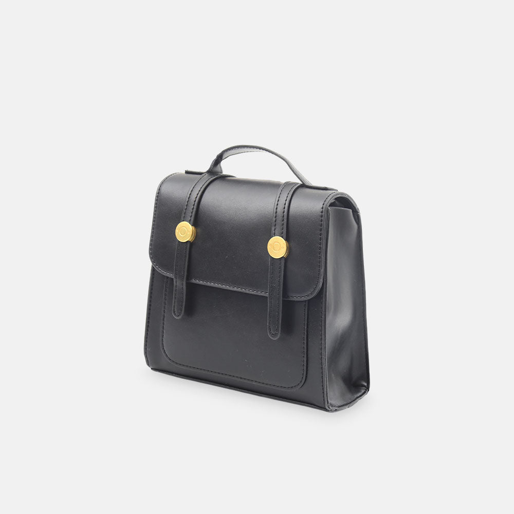 GIRL BACK PACK CLASSIC BLACK MINI SATCHEL