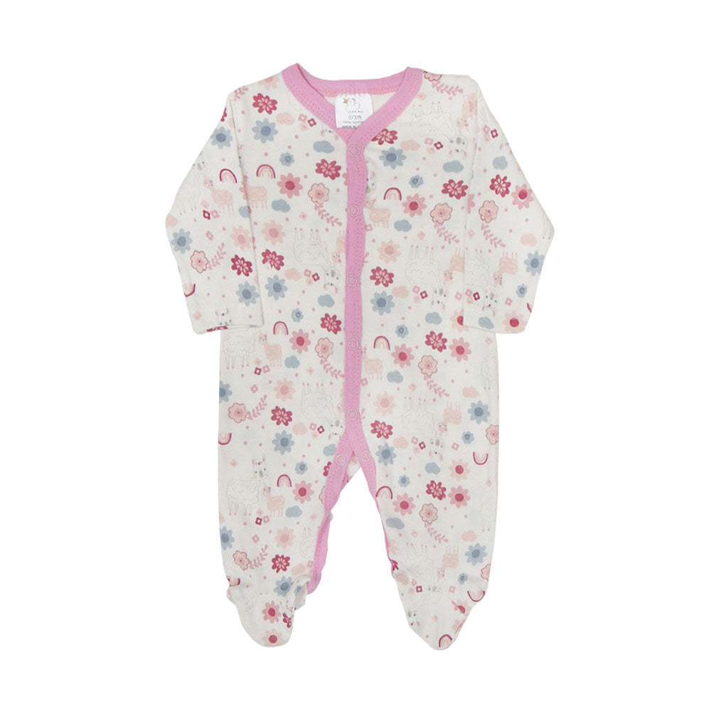 SLEEP SUITS / ROMPERS GIRLS PK-3 MULTI COLOR