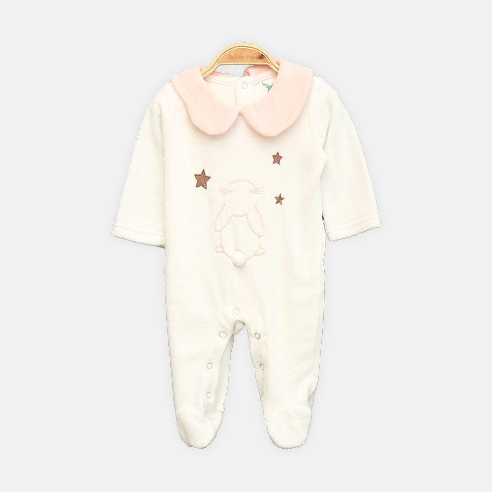 GIRL ROMPER SUNNY BUNNY PETER-PAN COLLAR
