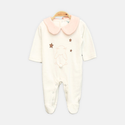 GIRL ROMPER SUNNY BUNNY PETER-PAN COLLAR