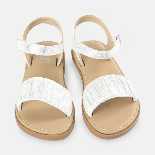 GIRL SANDAL SILVER SHIMMER