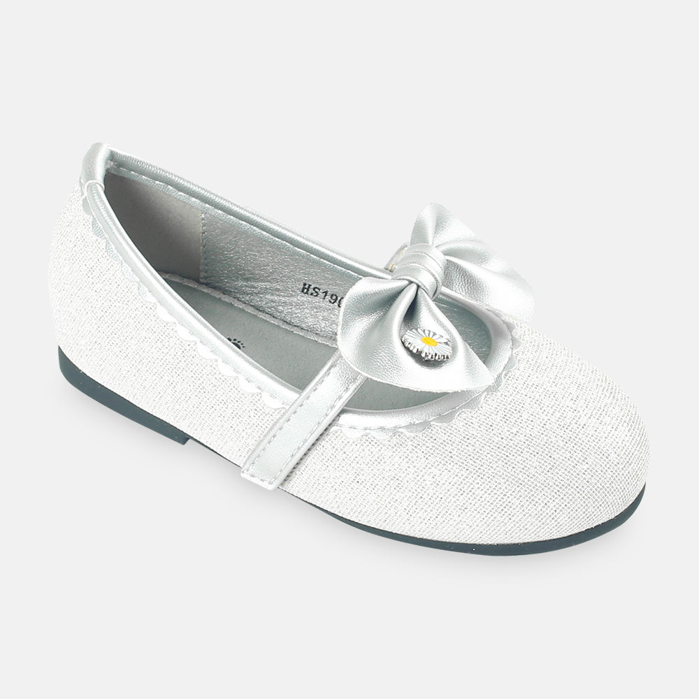 GIRL SHOES SILVER DAISY