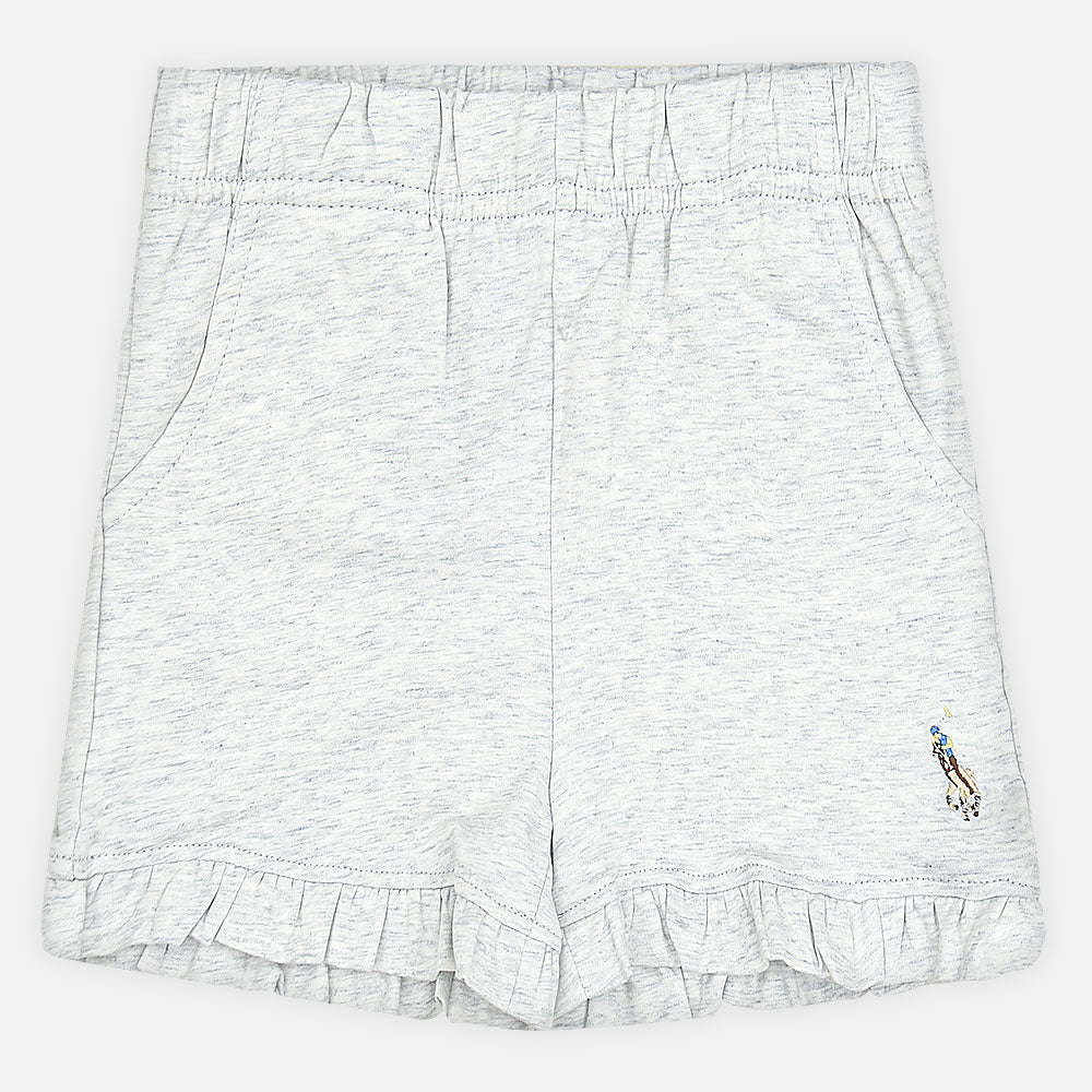 GIRL SHORT RALPH LAUREN GREY RUFFLE