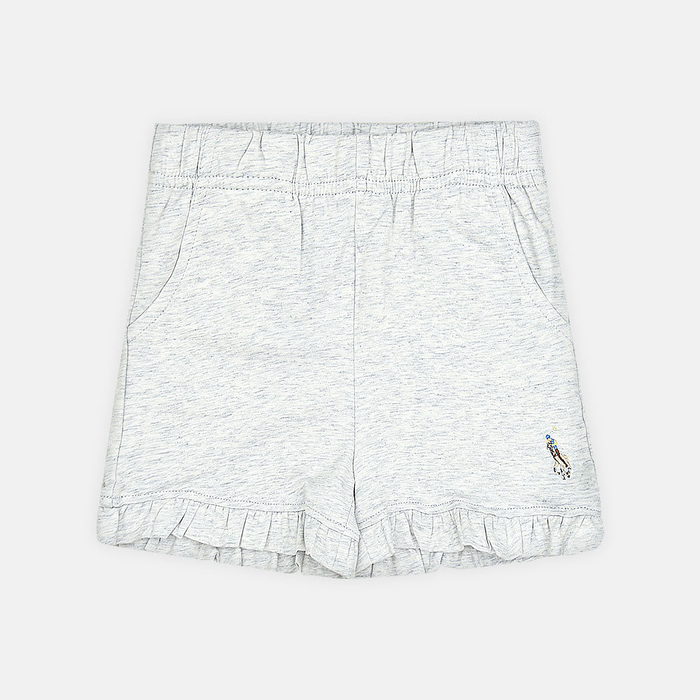 GIRL SHORT RALPH LAUREN GREY RUFFLE