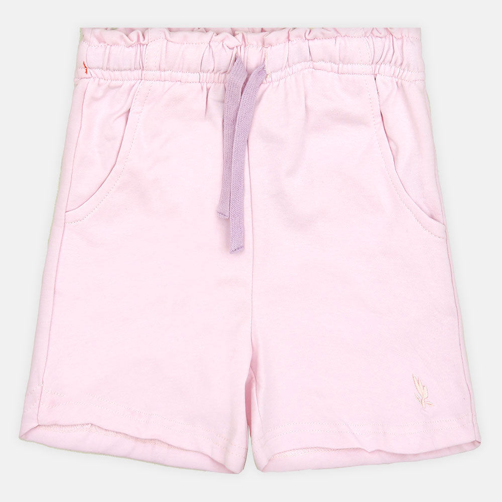GIRL SHORT PINK FLORAL