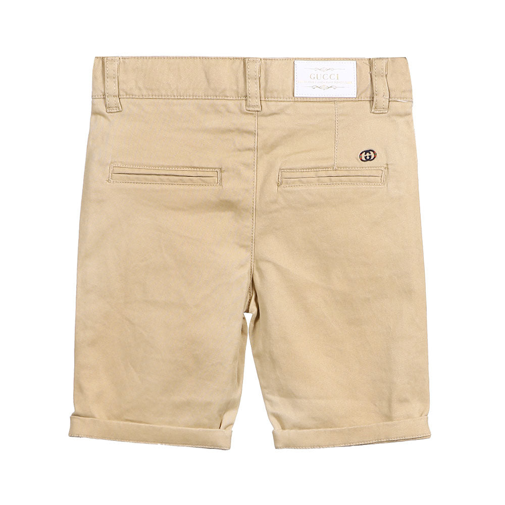 GIRL SHORT KHAKI CLASSIC GUCCI