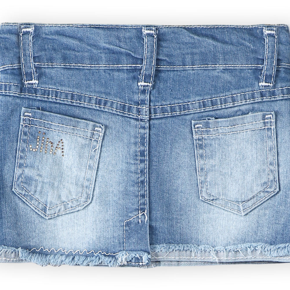 GIRL SKIRT JEANS DENIM SEQUINED