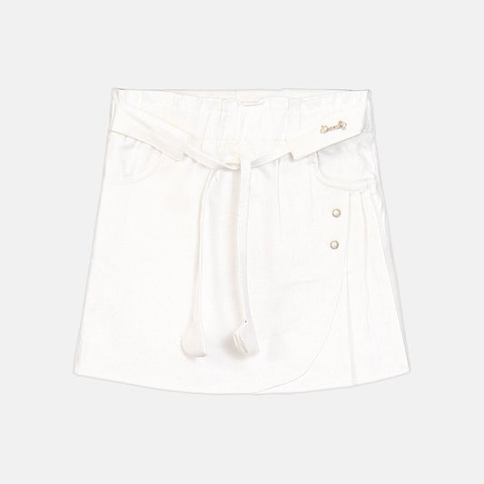 GIRL SKIRT WHITE CLASSIC