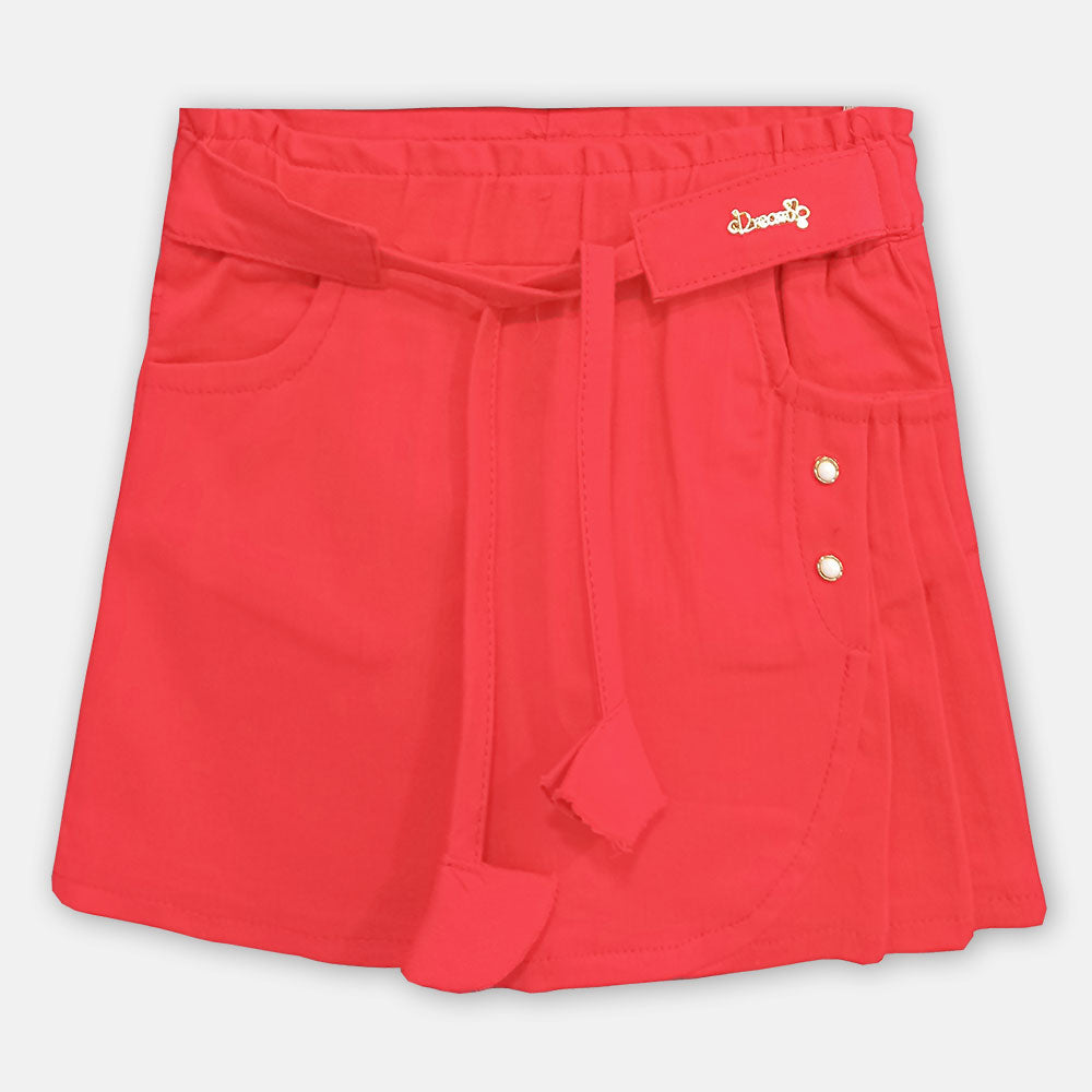 GIRL SKIRT CLASSIC RED DENIM
