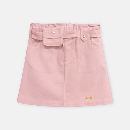 GIRL SKIRT ELEGANT PINK DENIM