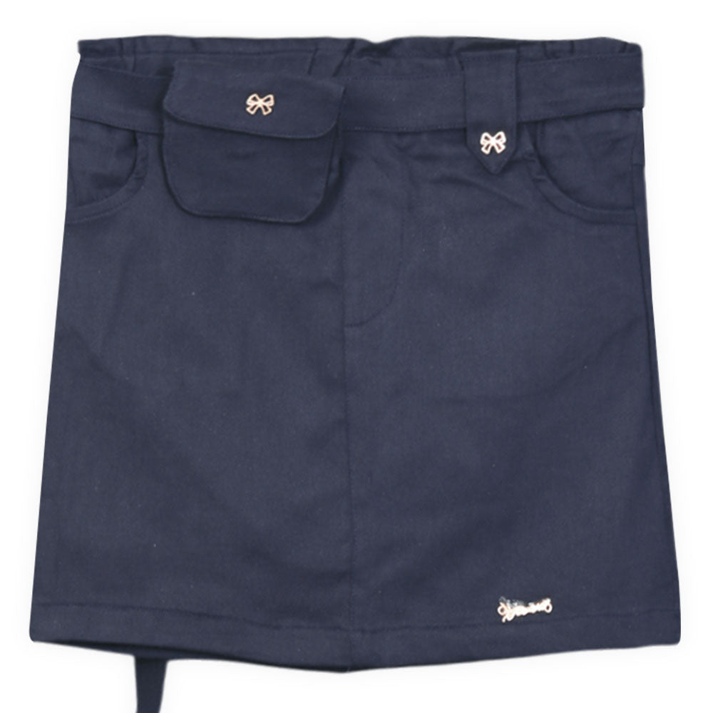 GIRL SKIRT ELEGANT NAVY BLUE DENIM