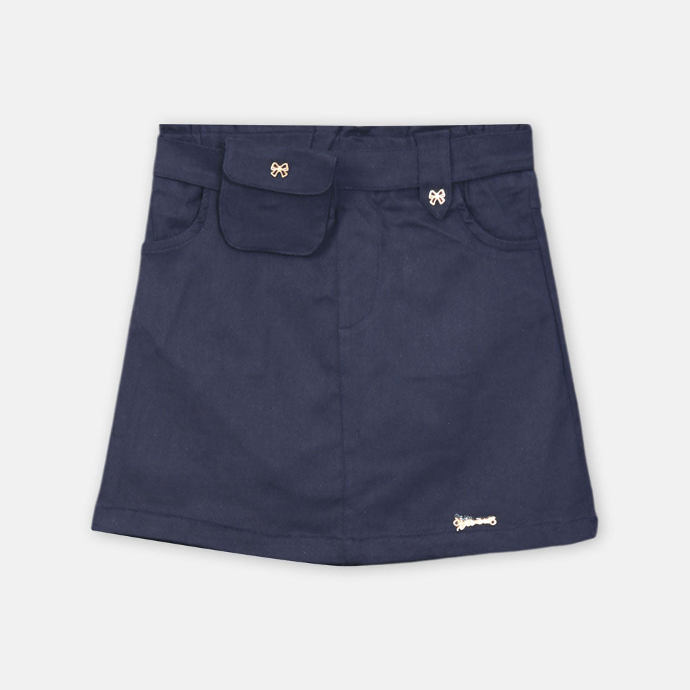 GIRL SKIRT ELEGANT NAVY BLUE DENIM